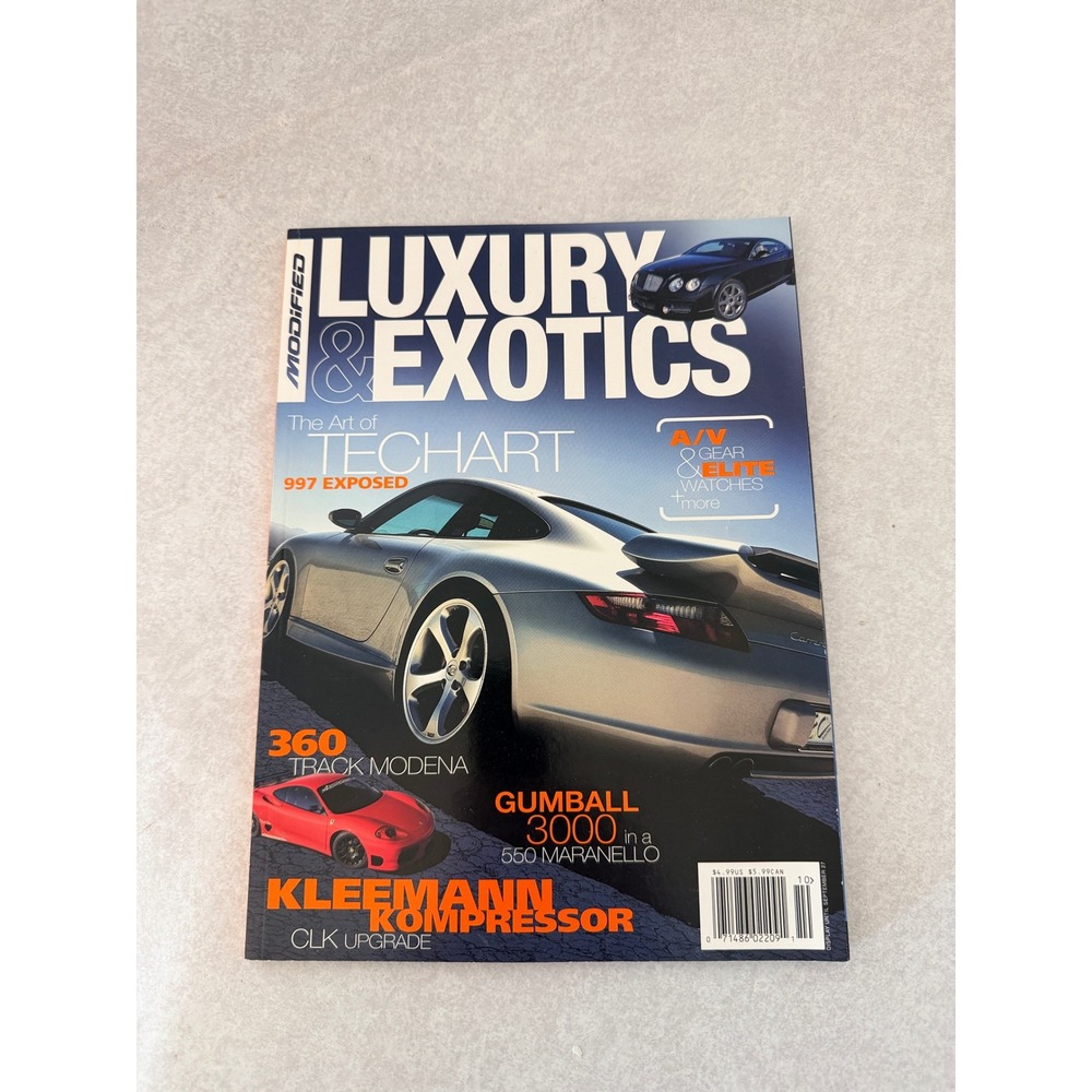 Modified Luxury & Exotics Magazine Sept/Oct 2005 TechArt 997 Gumball 3000 CLK